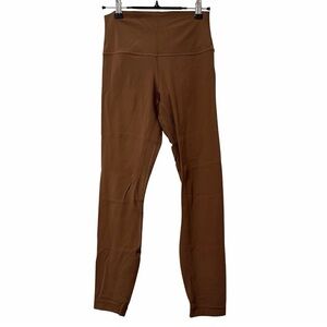 Lululemon Womens Align High Rise Crop 23" Capri Leggings Sz 6 Java Brown EUC
